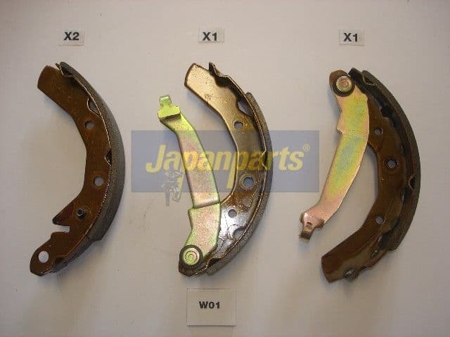 Set saboti frana JAPANPARTS GF-W01AF