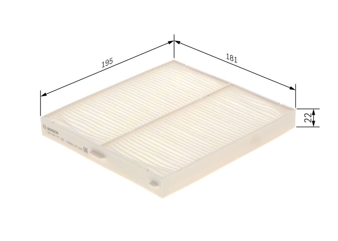Filtru, aer habitaclu BOSCH 1 987 435 115