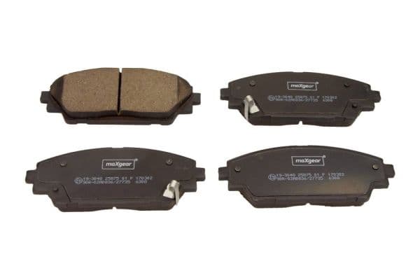 set placute frana,frana disc MAXGEAR 19-3048