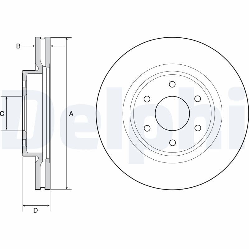 Disc frana DELPHI BG4941