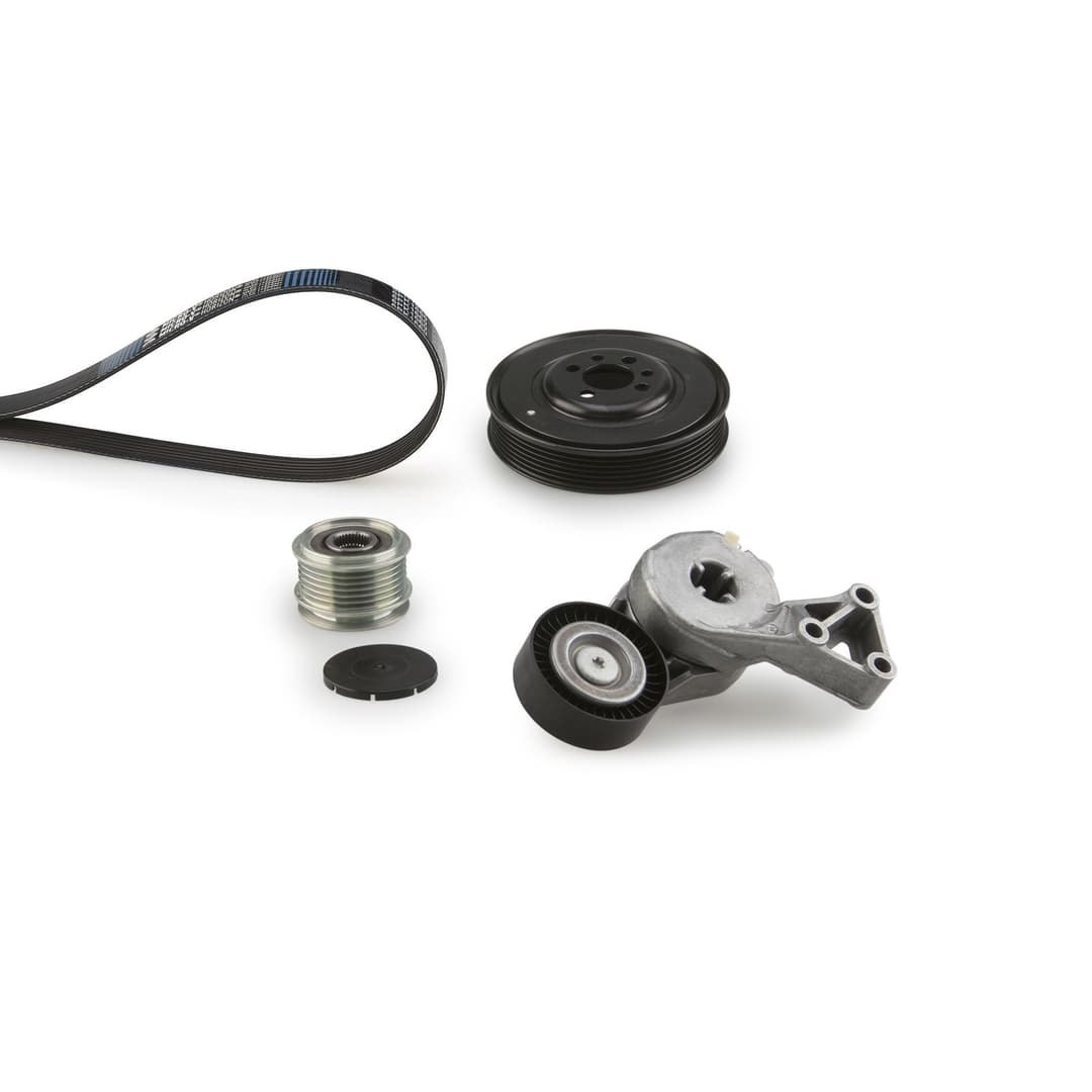 Set curea transmisie cu caneluri GATES K076PK1043