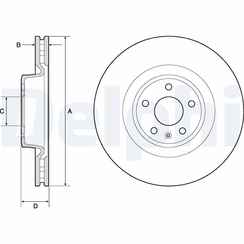 Disc frana DELPHI BG9173C