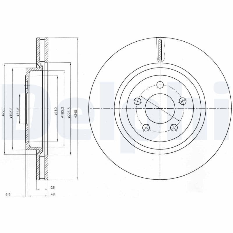 Disc frana DELPHI BG9050