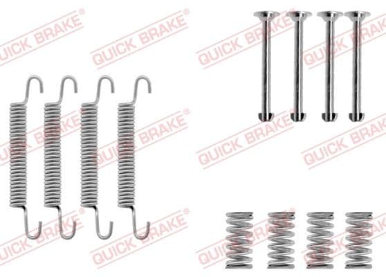 set accesorii, saboti frana parcare QUICK BRAKE 105-0667