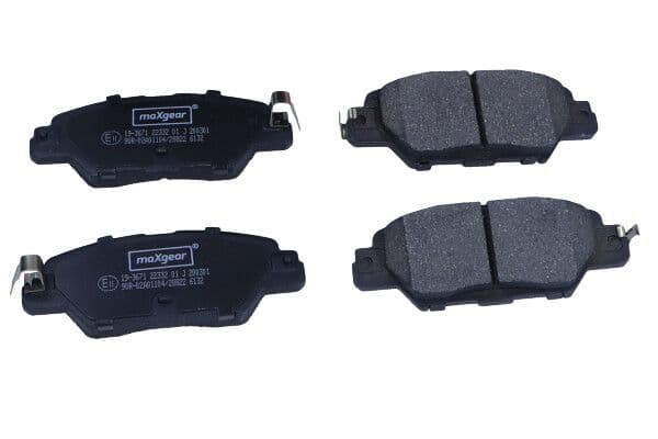 set placute frana,frana disc MAXGEAR 19-3671