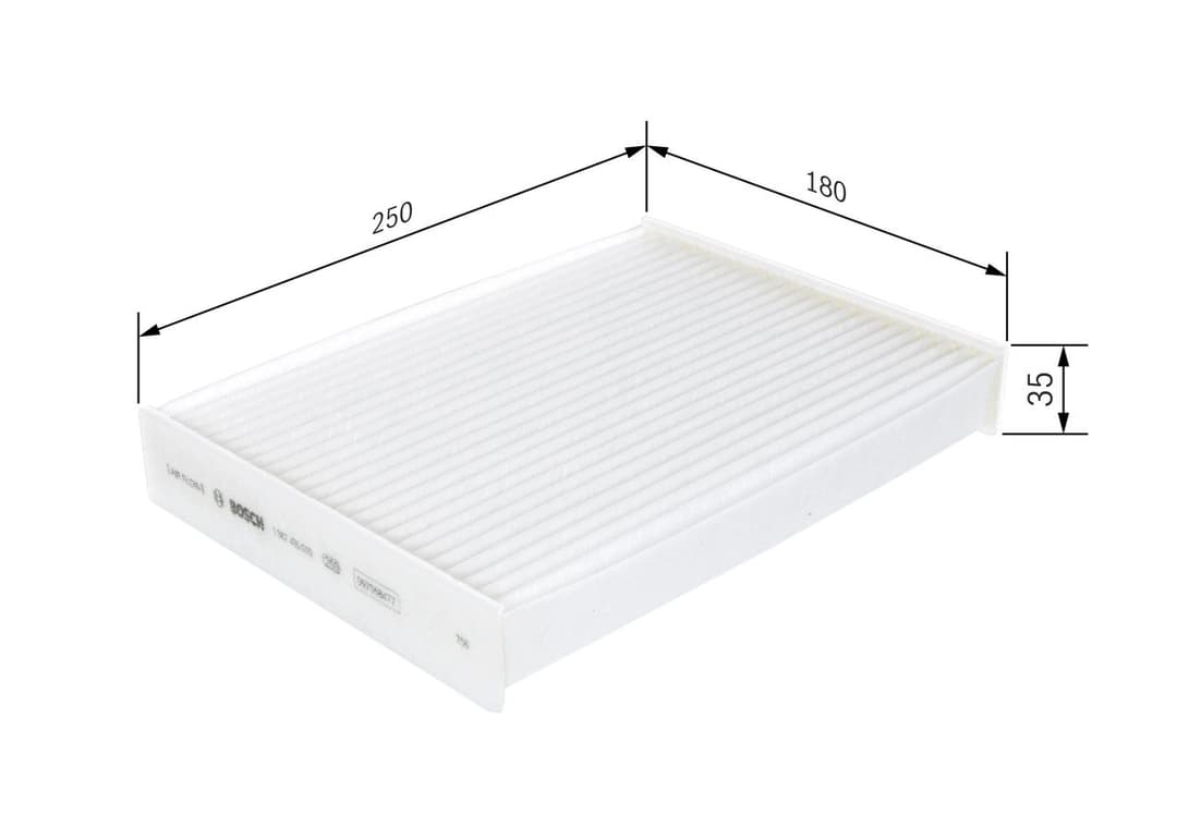 Filtru, aer habitaclu BOSCH 1 987 435 010