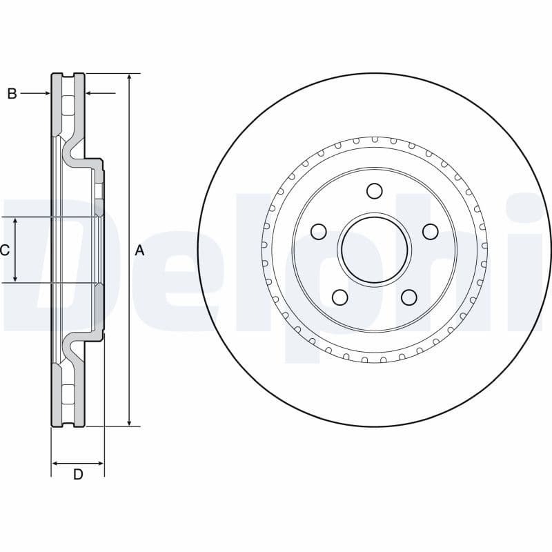 Disc frana DELPHI BG9213C