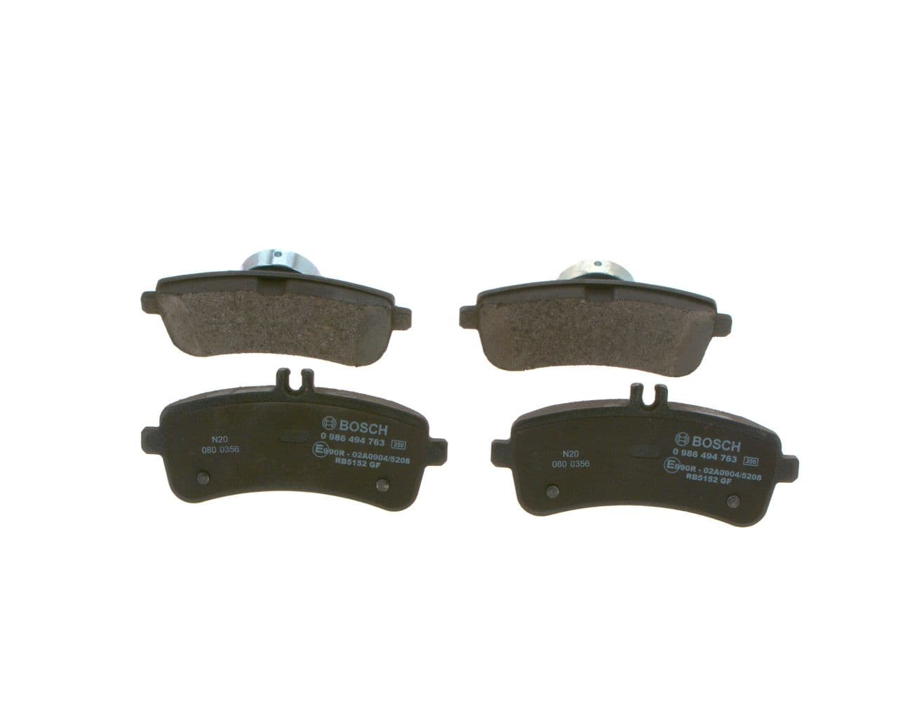 set placute frana,frana disc BOSCH 0 986 494 763