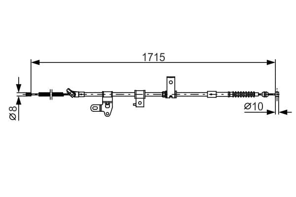 Cablu, frana de parcare BOSCH 1 987 482 348