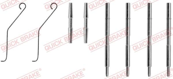 Set accesorii, placute frana QUICK BRAKE 109-1044