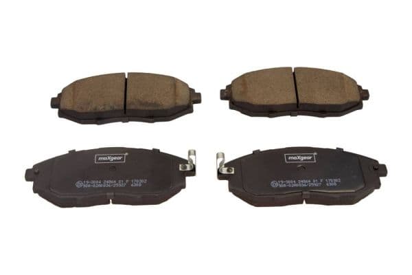 set placute frana,frana disc MAXGEAR 19-3004
