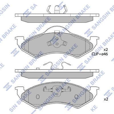 set placute frana,frana disc HI-Q SP1310