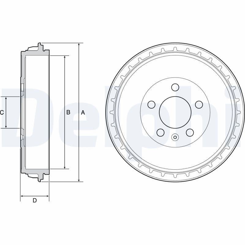 Tambur frana DELPHI BF564