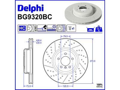 Disc frana DELPHI BG9320BC
