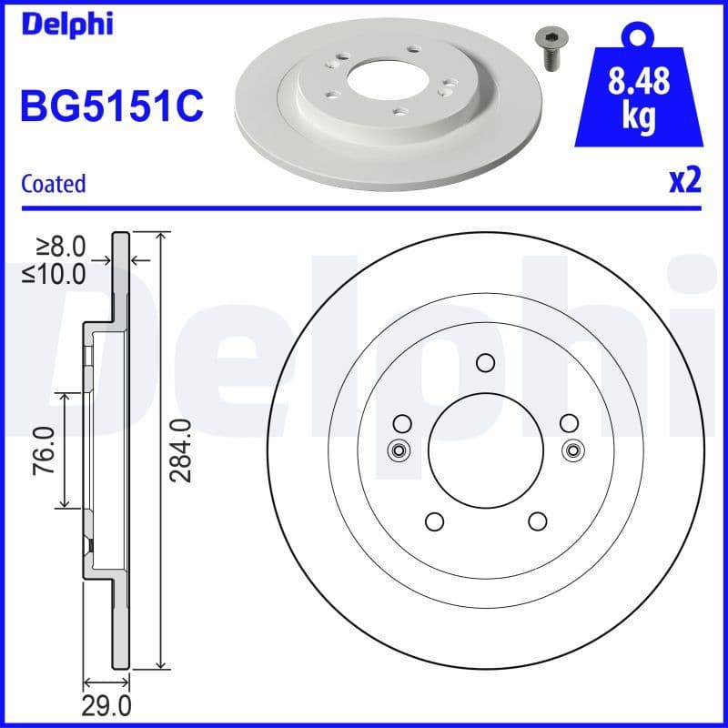 Disc frana DELPHI BG5151C