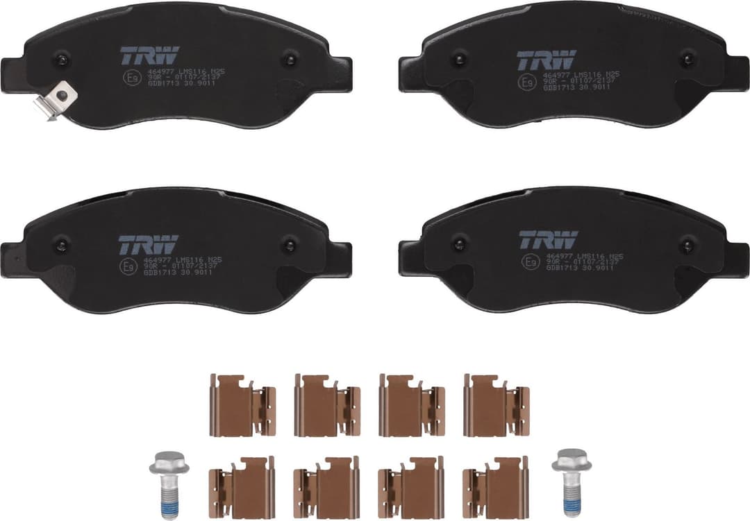 set placute frana,frana disc TRW GDB1713