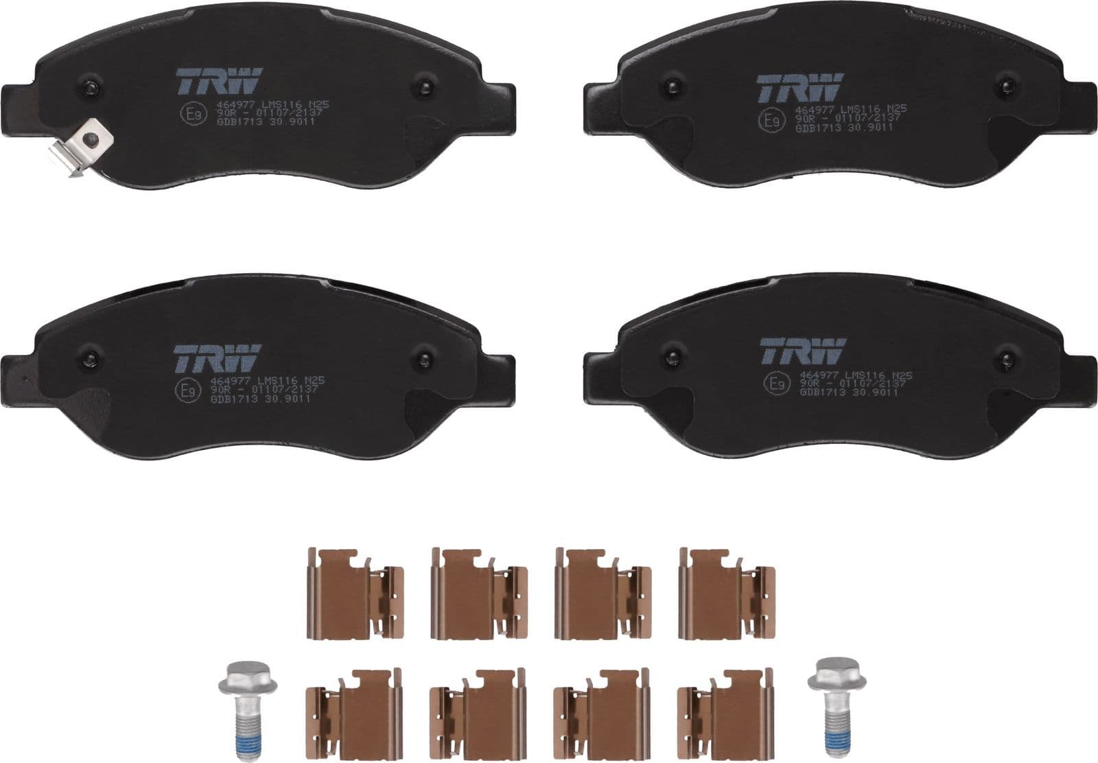 set placute frana,frana disc TRW GDB1713