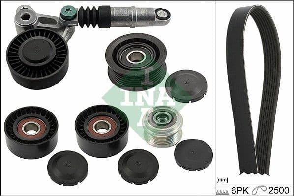 Set curea transmisie cu caneluri Schaeffler INA 529 0472 20
