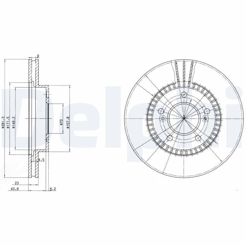 Disc frana DELPHI BG3061