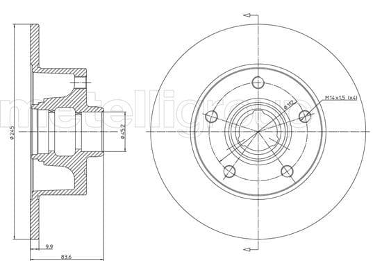 Disc frana METELLI 23-0394