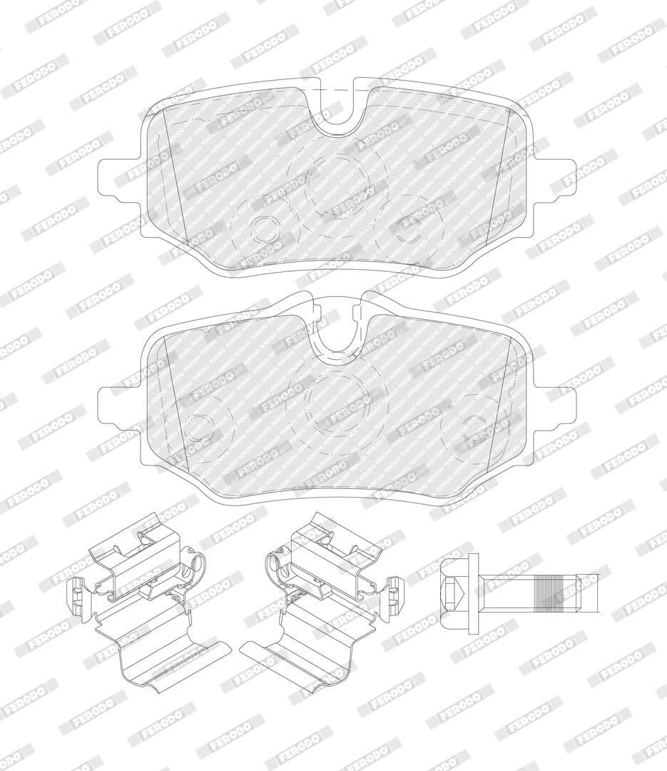 set placute frana,frana disc FERODO PREMIER ECO FRICTION FDB5561