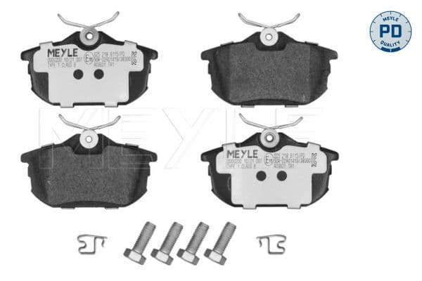 set placute frana,frana disc MEYLE -PD: Advanced performance and design. 025 218 6115/PD