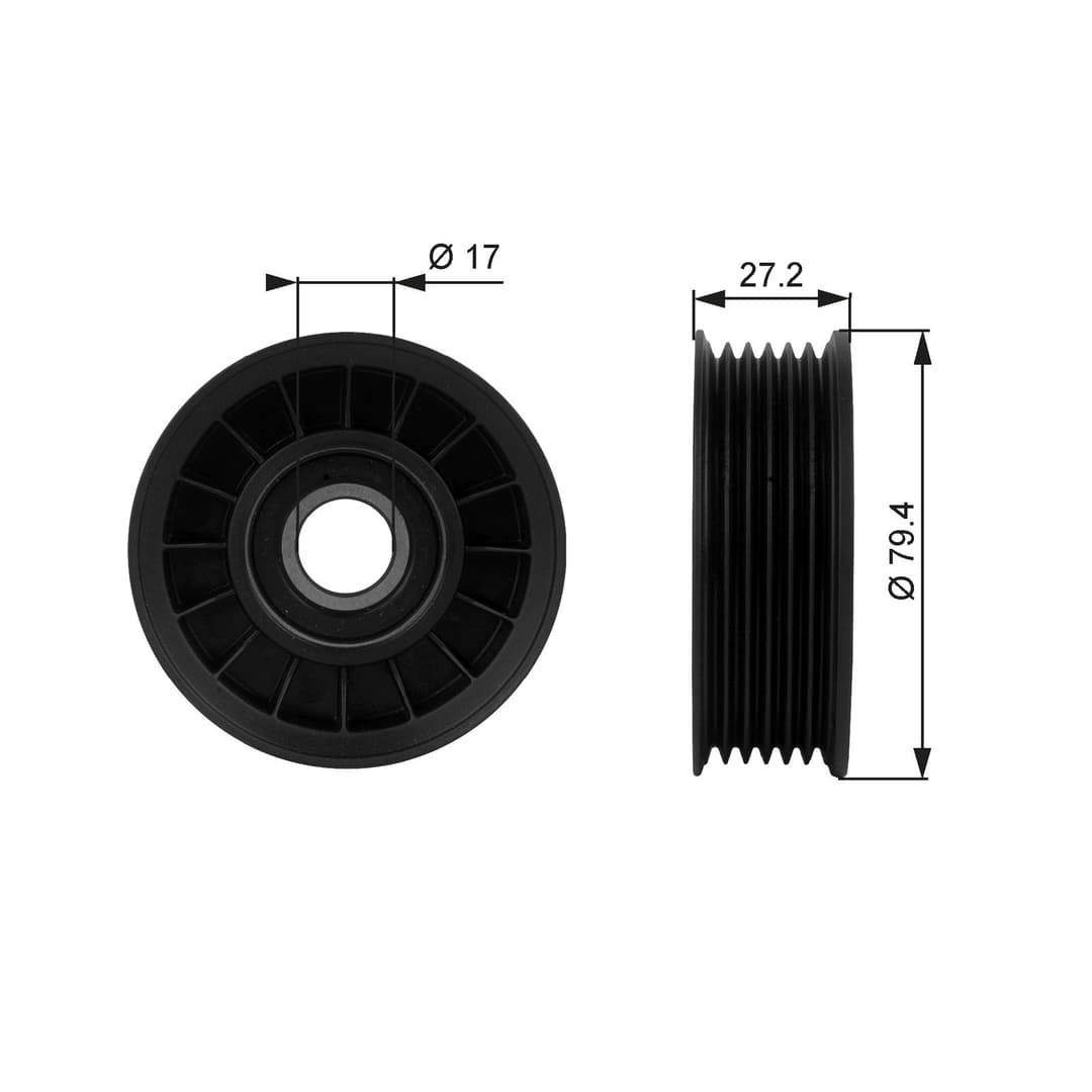 Rola ghidare/conducere, curea transmisie GATES DriveAlign™ T38009