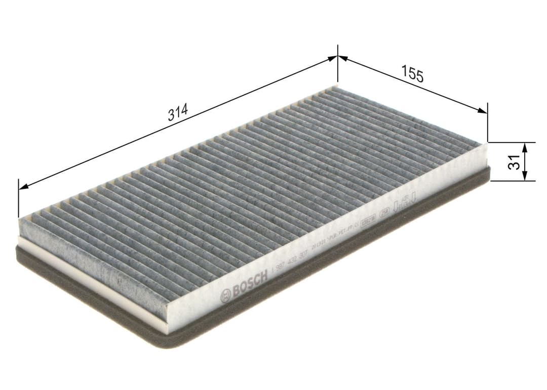 Filtru, aer habitaclu BOSCH 1 987 432 307