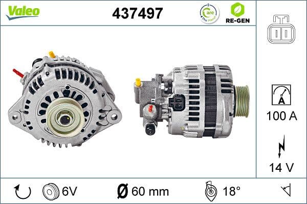 Generator / Alternator VALEO 437497