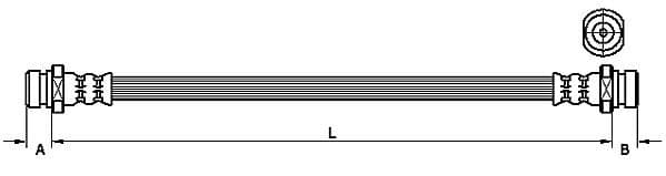 Furtun frana METZGER 4110834