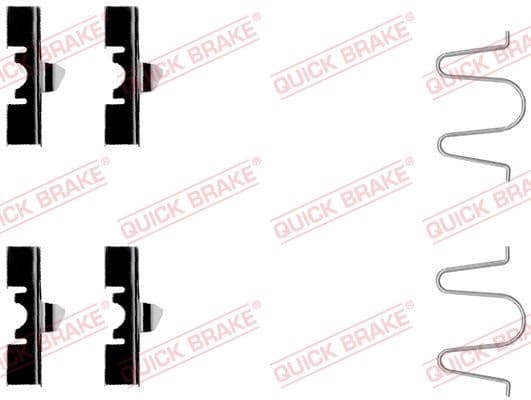 Set accesorii, placute frana QUICK BRAKE 109-1170