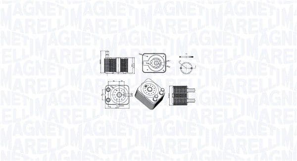 Radiator ulei, ulei motor MAGNETI MARELLI 350300003100