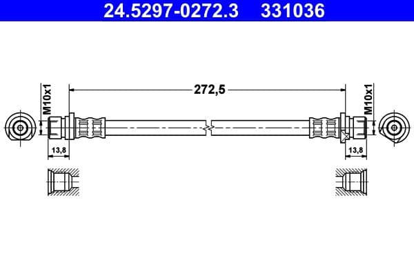 Furtun frana ATE 24.5297-0272.3