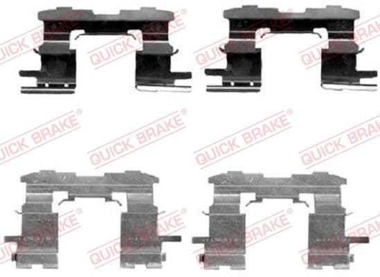 Set accesorii, placute frana QUICK BRAKE 109-1631