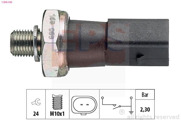 Senzor presiune ulei EPS Made in Italy - OE Equivalent 1.800.190
