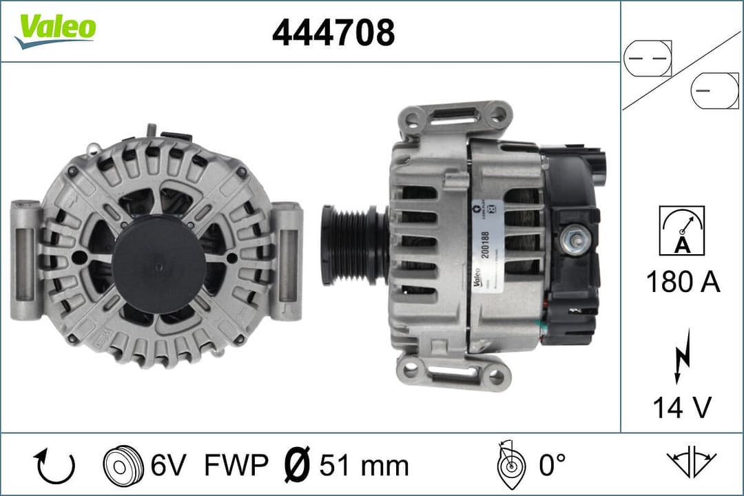 Generator / Alternator VALEO 444708