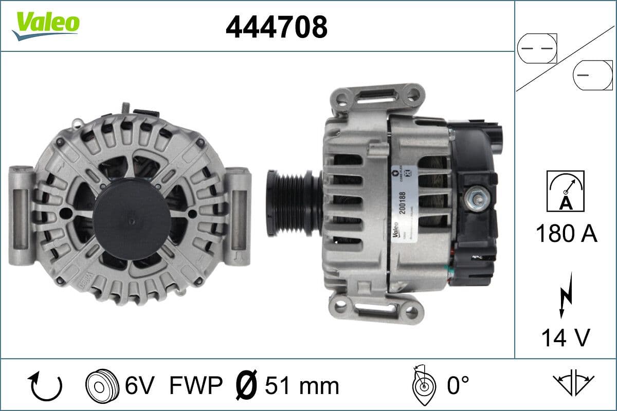 Generator / Alternator VALEO 444708
