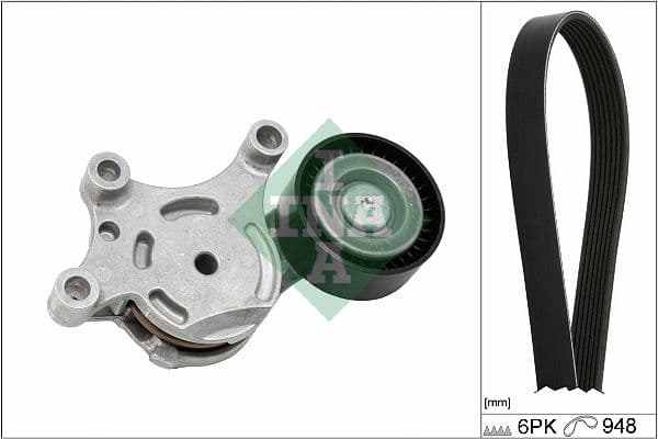 Set curea transmisie cu caneluri Schaeffler INA 529 0577 10