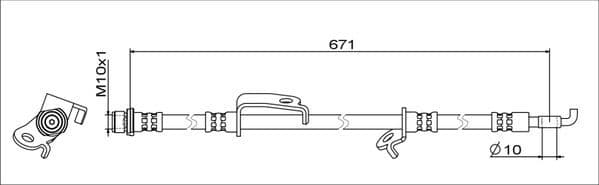 Furtun frana METZGER 4111685