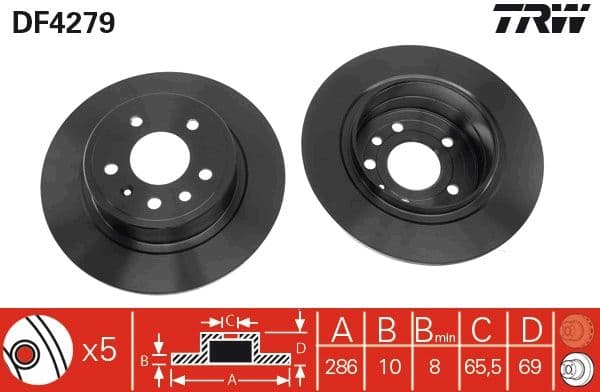 Disc frana TRW DF4279