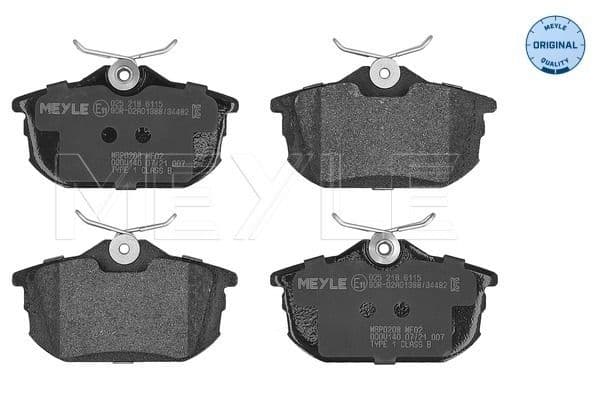 set placute frana,frana disc MEYLE -ORIGINAL: True to OE. 025 218 6115