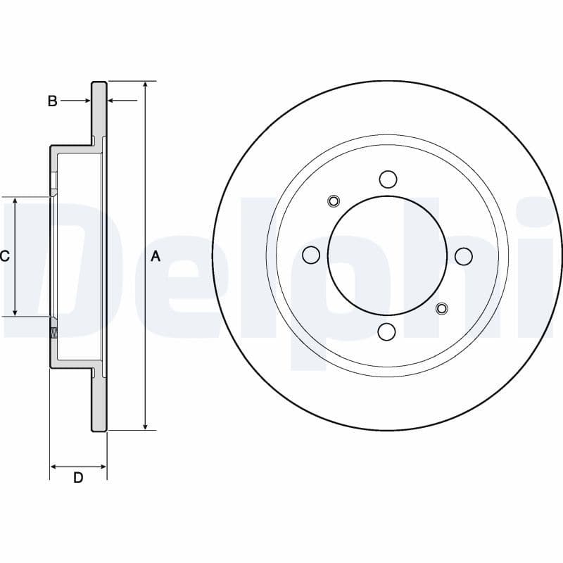 Disc frana DELPHI BG3203