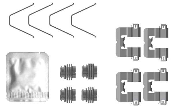 Set accesorii, placute frana TEXTAR 82553800