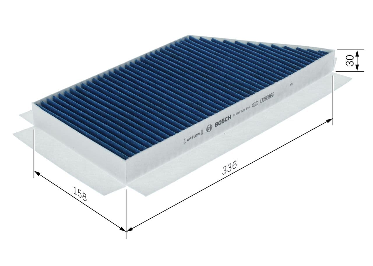 Filtru, aer habitaclu BOSCH FILTRU+pro 0 986 628 635