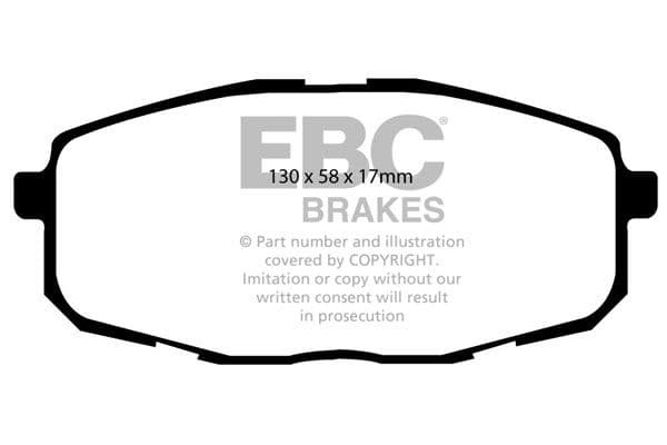 set placute frana,frana disc EBC Brakes Yellowstuff with a stable friction coefficient of DP41562R