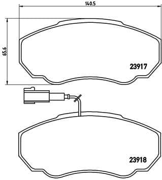 set placute frana,frana disc BREMBO PRIME LINE P 23 091