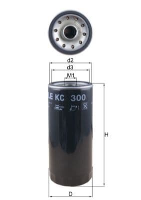 filtru combustibil MAHLE KC 300