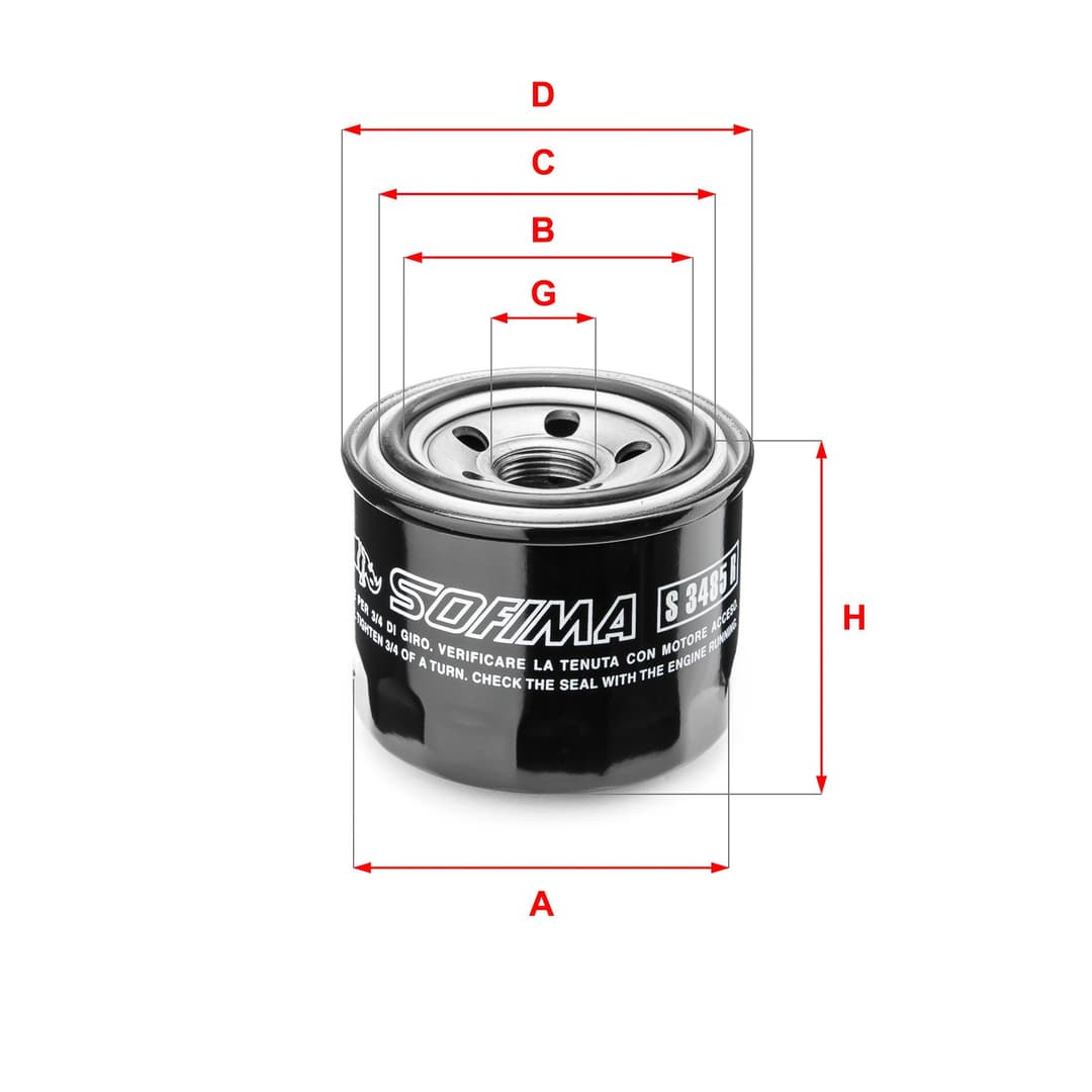 Filtru ulei SOFIMA S 3485 R