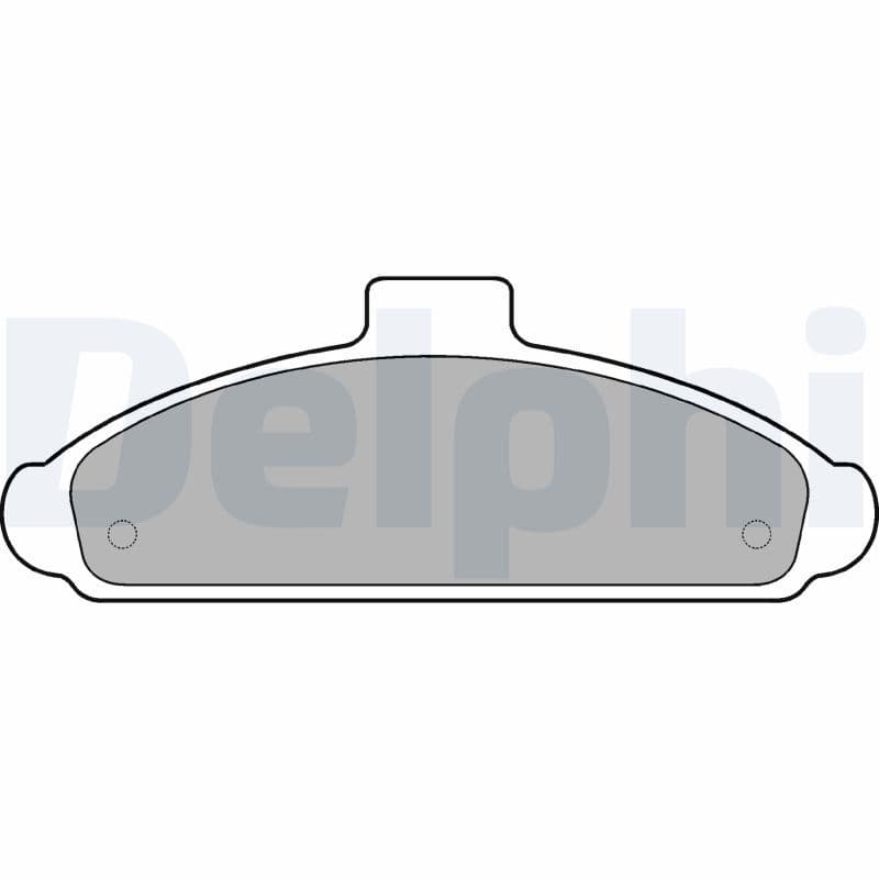 set placute frana,frana disc DELPHI LP738