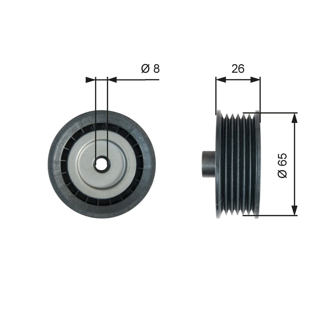Rola ghidare/conducere, curea transmisie GATES DriveAlign™ T36776